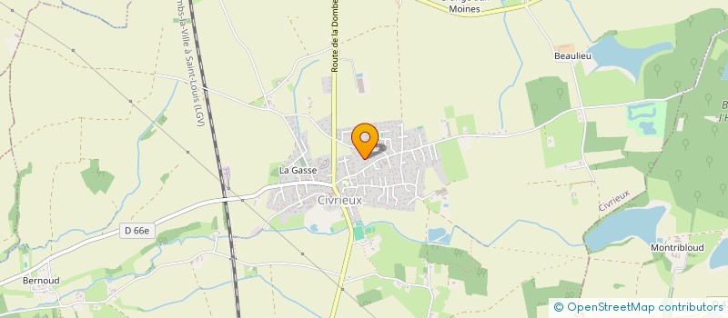 localisation de l'entreprise MADAME JOELLE VUAILLAT  MONTHIEUX