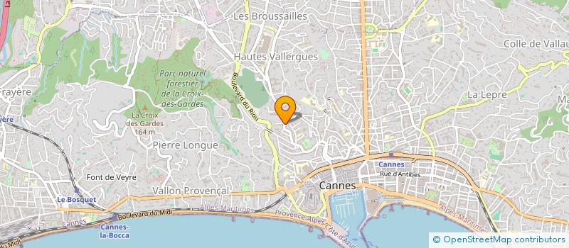 localisation de l'entreprise MADAME JOELLE WEBLEY à CANNES