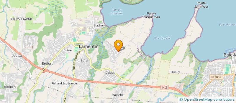 localisation de l'entreprise MADAME JOELLY MAGDELEINE  BAIE-MAHAULT