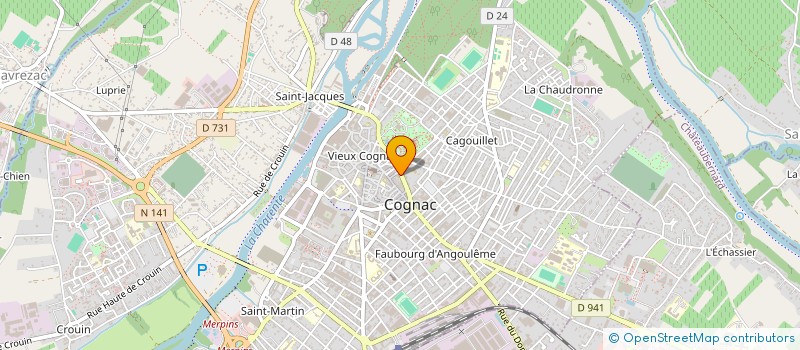 localisation de l'entreprise MADAME JOEY ACHAPT à COGNAC
