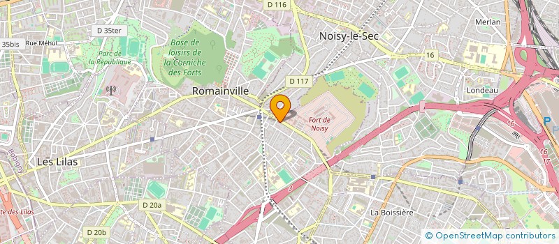 localisation de l'entreprise MADAME JOFELINE BRADEO  ROMAINVILLE