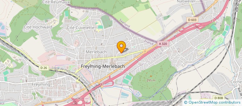 localisation de l'entreprise MADAME JOHAINA MEZIANE  FREYMING-MERLEBACH