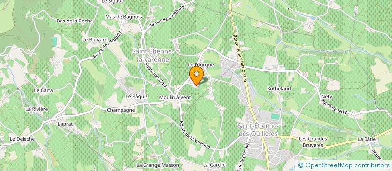 localisation de l'entreprise MADAME JOHAN MARTIN  SAINT-ETIENNE-LA-VARENNE