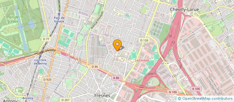 localisation de l'entreprise MADAME JOHANA CARNEVA  FRESNES