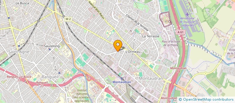localisation de l'entreprise MADAME JOHANA TOUREILLE  TOULOUSE
