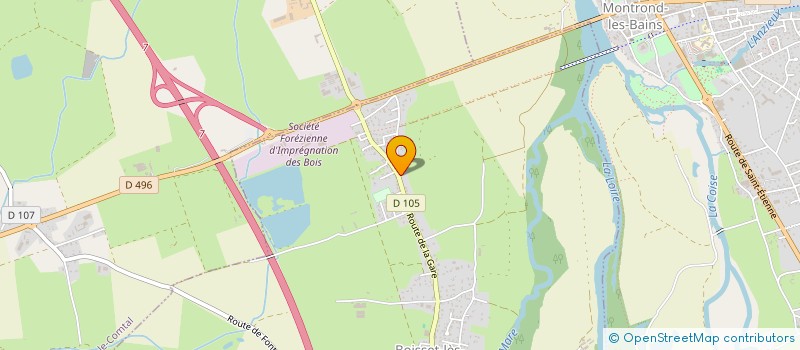 localisation de l'entreprise MADAME JOHANA VIAL  BOISSET-LES-MONTROND