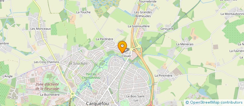 localisation de l'entreprise MADAME JOHANE LEDOUX  CARQUEFOU