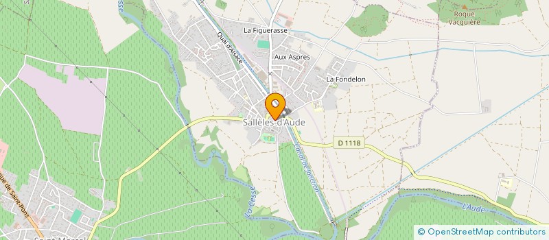 localisation de l'entreprise MADAME JOHANE MARTINOT  SALLELES-D'AUDE