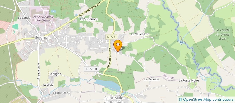 localisation de l'entreprise MADAME JOHANIE BORDES  BEIGNON