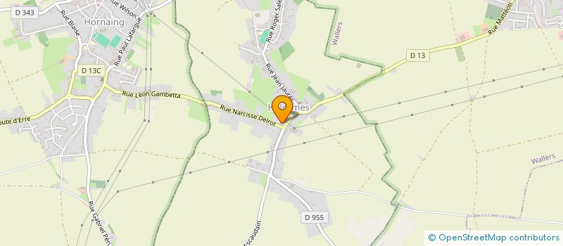 localisation de l'entreprise MADAME JOHANIE BRUTEYN  HORNAING