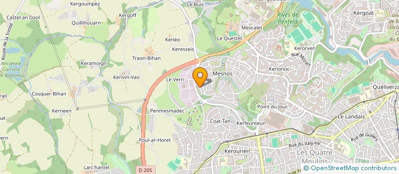 localisation de l'entreprise MADAME JOHANIE POUYANNE à BREST