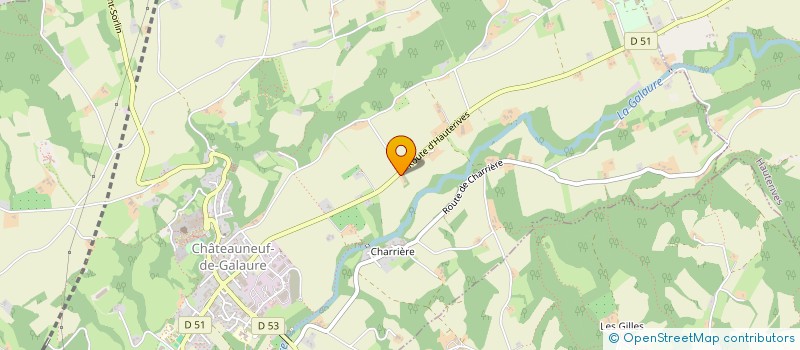 localisation de l'entreprise MADAME JOHANNA AMOROS  CHATEAUNEUF-DE-GALAURE