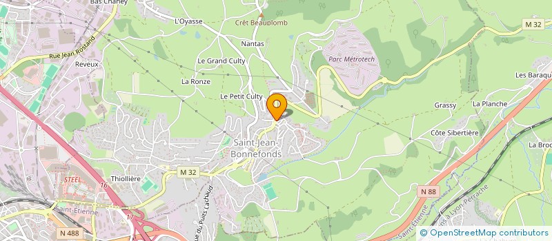 localisation de l'entreprise MADAME JOHANNA AYMOZ  SAINT-JEAN-BONNEFONDS