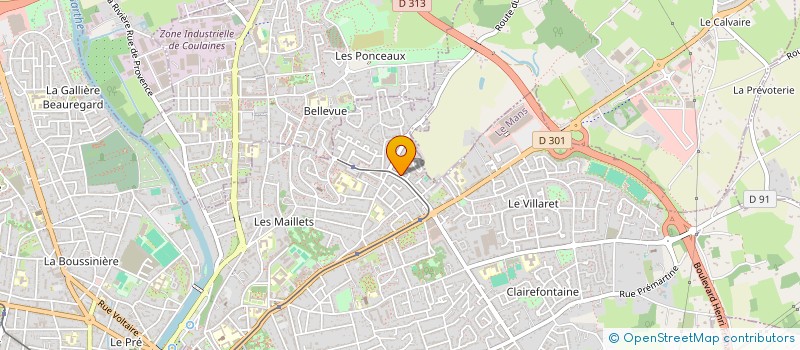 localisation de l'entreprise MADAME JOHANNA BEAUVOIR  LE MANS