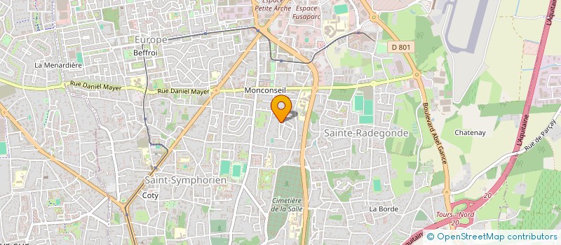 localisation de l'entreprise MADAME JOHANNA BEDU à TOURS