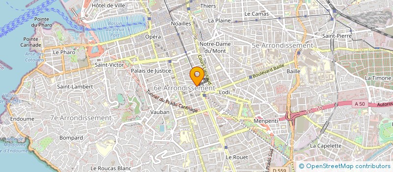 localisation de l'entreprise MADAME JOHANNA BENHAMOU à MARSEILLE