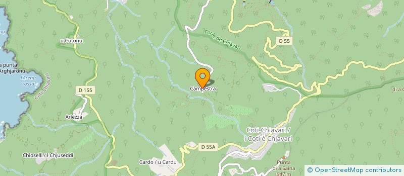 localisation de l'entreprise MADAME JOHANNA BERTRAND  COTI-CHIAVARI