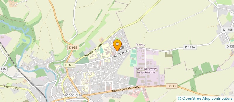 localisation de l'entreprise MADAME JOHANNA BETHFORT à MONTDIDIER