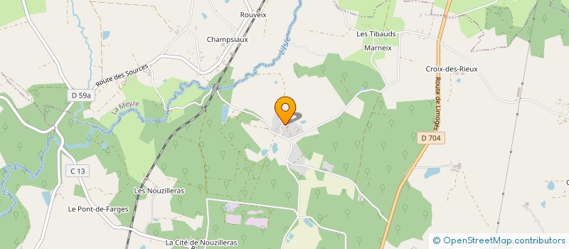 localisation de l'entreprise MADAME JOHANNA BIENAISE à SAINT-YRIEIX-LA-PERCHE