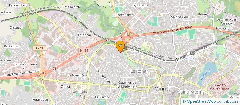 localisation de l'entreprise MADAME JOHANNA BIHOUEE à VANNES