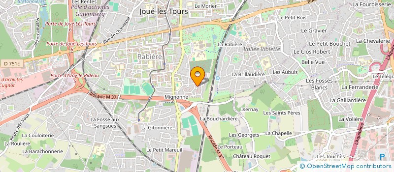 localisation de l'entreprise MADAME JOHANNA BILLON  JOUE-LES-TOURS