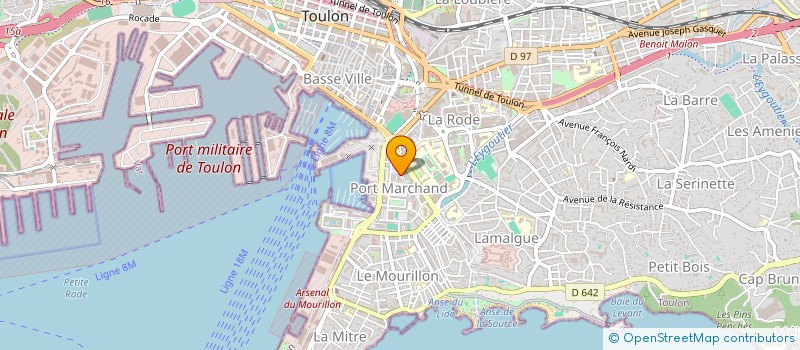 localisation de l'entreprise MADAME JOHANNA BLANCHIN  TOULON