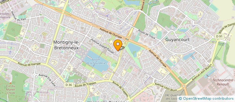 localisation de l'entreprise MADAME JOHANNA BOTBOL à MONTIGNY-LE-BRETONNEUX