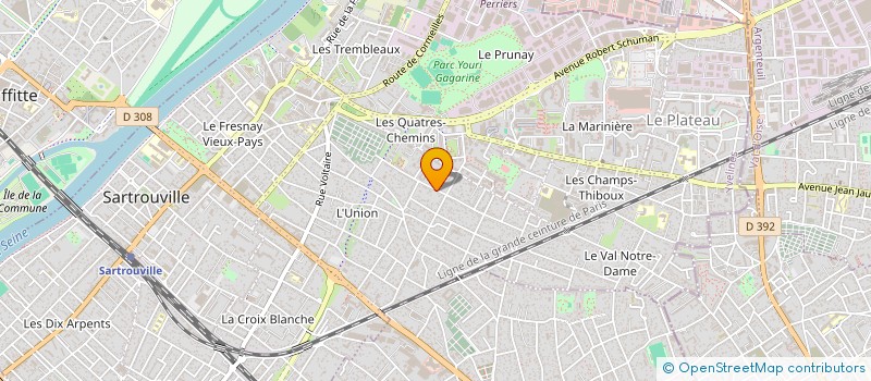 localisation de l'entreprise MADAME JOHANNA BOULARD  SARTROUVILLE