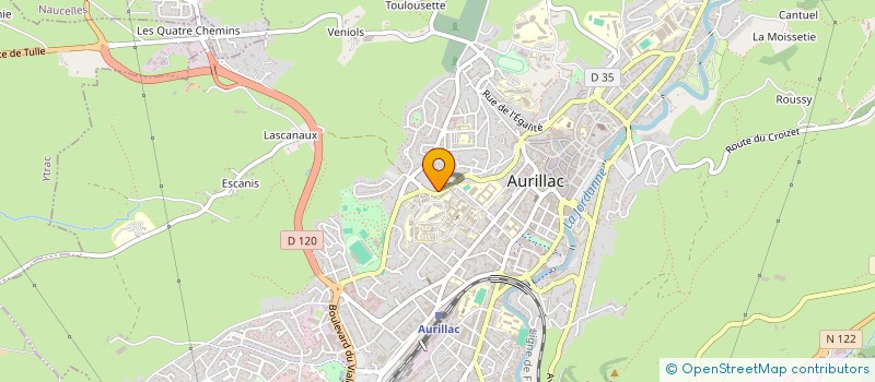 localisation de l'entreprise MADAME JOHANNA BRANDT à AURILLAC