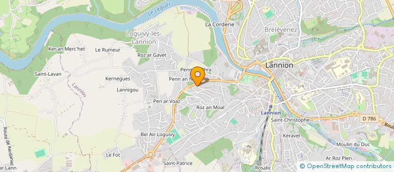 localisation de l'entreprise MADAME JOHANNA BRIAND à LANNION