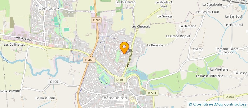 localisation de l'entreprise MADAME JOHANNA BURGALET  CHATEAUGIRON