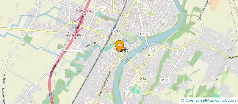 localisation de l'entreprise MADAME JOHANNA CABOT  MURET