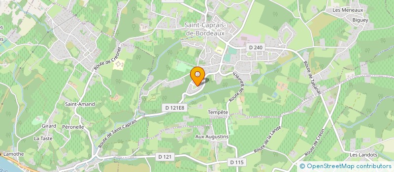 localisation de l'entreprise MADAME JOHANNA CAILLAUD à SAINT-CAPRAIS-DE-BORDEAUX