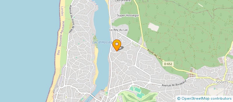 localisation de l'entreprise MADAME JOHANNA CALEMARD  SOORTS-HOSSEGOR