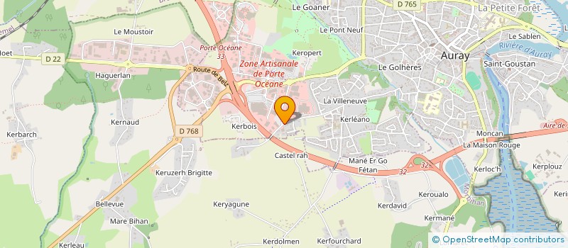 localisation de l'entreprise MADAME JOHANNA CANESSE à AURAY