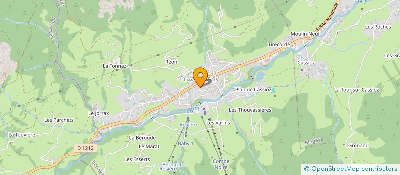 localisation de l'entreprise MADAME JOHANNA CHABOUD  PRAZ-SUR-ARLY