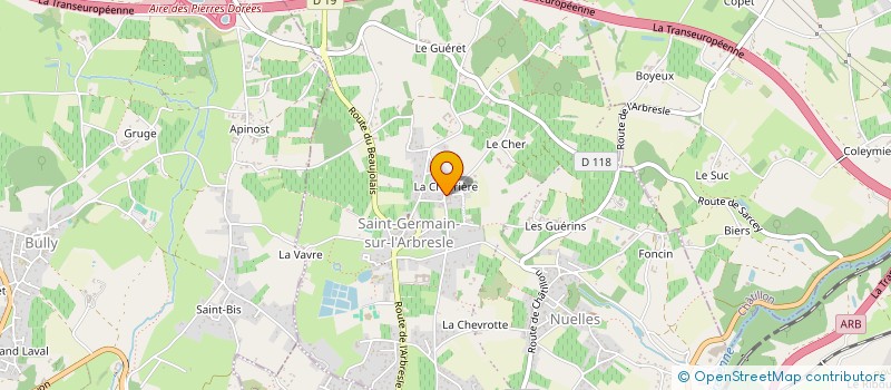 localisation de l'entreprise MADAME JOHANNA CHARPIN  SAINT-GERMAIN-NUELLES