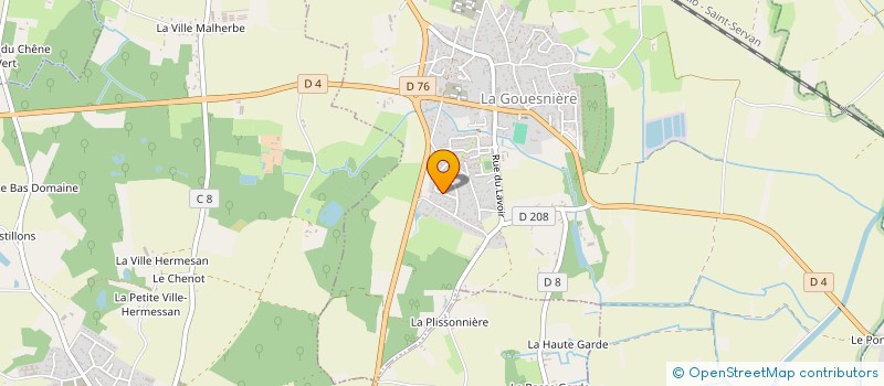 localisation de l'entreprise MADAME JOHANNA CHEVALIER  LA GOUESNIERE