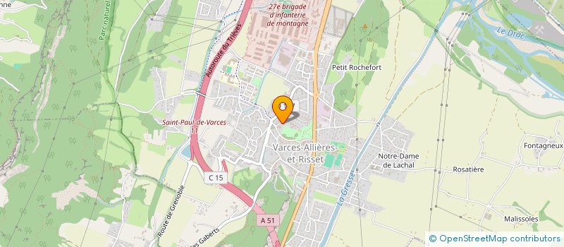 localisation de l'entreprise MADAME JOHANNA COSTA  VARCES-ALLIERES-ET-RISSET