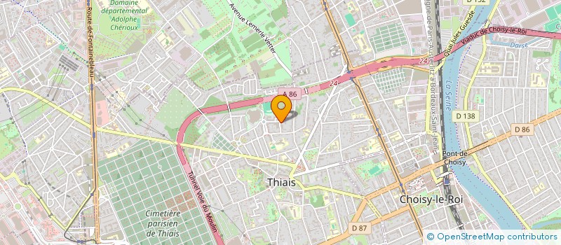 localisation de l'entreprise MADAME JOHANNA CROCE  THIAIS