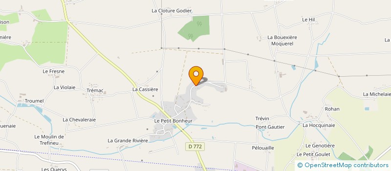 localisation de l'entreprise MADAME JOHANNA CROISSANT  GUIPRY-MESSAC