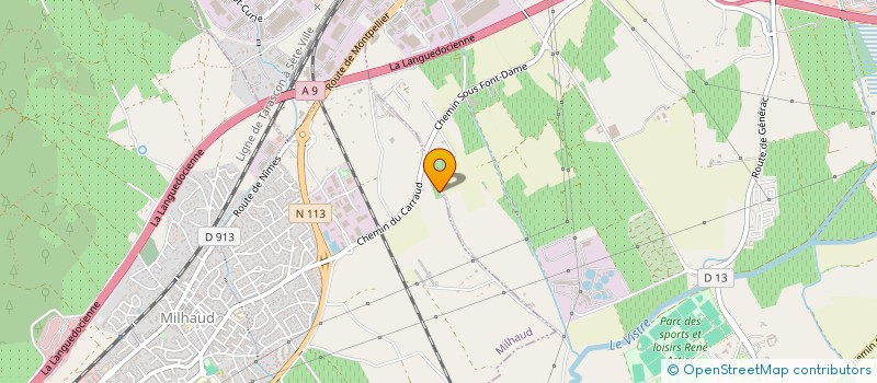 localisation de l'entreprise MADAME JOHANNA DEBART  MILHAUD