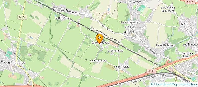 localisation de l'entreprise MADAME JOHANNA DELIMESLE  LA CHAPELLE-LAUNAY