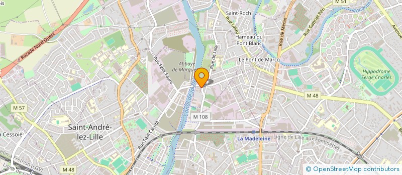 localisation de l'entreprise MADAME JOHANNA DELMARE à MARQUETTE-LEZ-LILLE