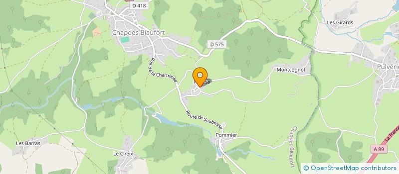 localisation de l'entreprise MADAME JOHANNA DEPALE  CHAPDES-BEAUFORT