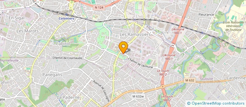localisation de l'entreprise MADAME JOHANNA DESGLAND à COLOMIERS