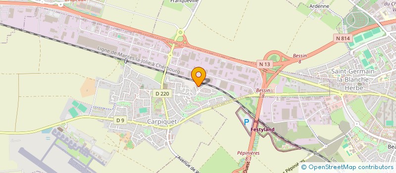 localisation de l'entreprise MADAME JOHANNA DESMARES  CARPIQUET