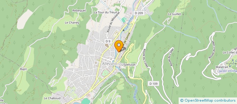 localisation de l'entreprise MADAME JOHANNA DESPRATX  ALLEVARD