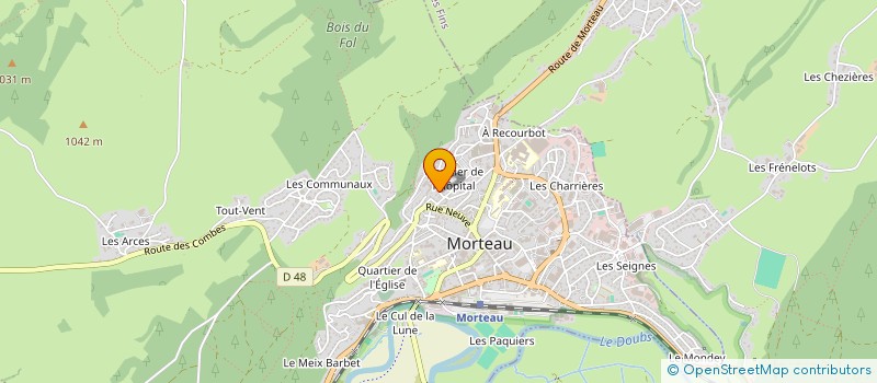 localisation de l'entreprise MADAME JOHANNA DIELSI à MORTEAU