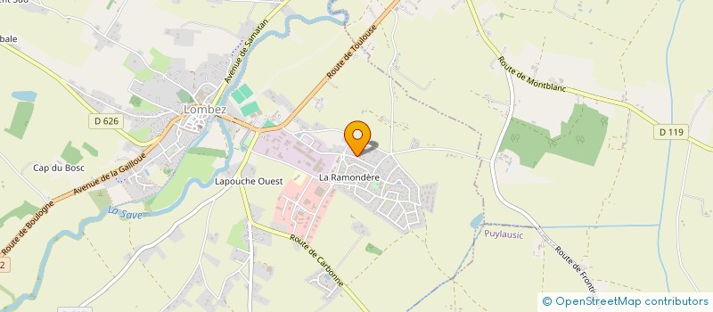 localisation de l'entreprise MADAME JOHANNA DIGUET  LOMBEZ